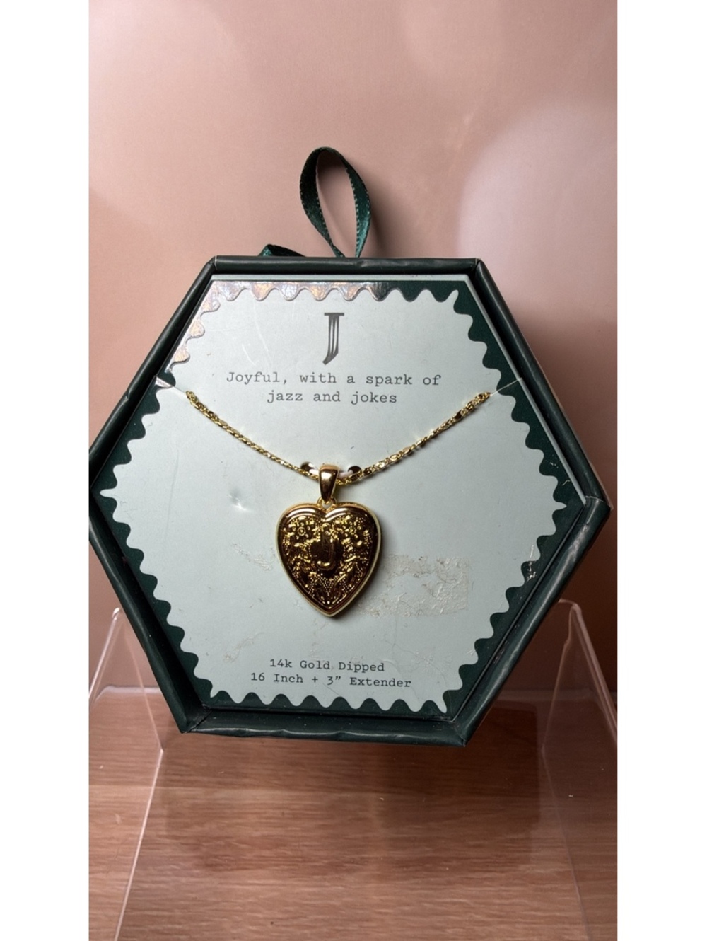 J Initial Heart Necklace | a new day